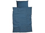 Bettwäsche CASATEX "Uni", blau (marine), B/L: 240cm x 220cm, 1 Stk., 2 Stk., Satin, B/L: 80cm x 80cm & 80cm x 80cm, 3 Stk., Satin, Obermaterial: 100% Baumwolle, Bettwäsche, Bettwäsche, Uni Design, Reißverschluss, tolle Farben