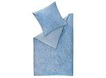 Bettwäsche ESPRIT "Nele", blau, B/L: 155cm x 220cm, 1 Stk., 1 Stk., Renforcé, B/L: 80cm x 80cm, 2 Stk., Renforcé, Obermaterial: 100% Baumwolle, Bettwäsche, Bettwäsche, aus beständigerer Baumwolle