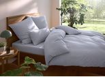 Bettwäsche OTTO HOME "Valje", grau (hellgrau), B/L: 135cm x 200cm, 1 Stk., 1 Stk., Jersey, B/L: 40cm x 80cm, 2 Stk., Jersey, Obermaterial: 100% Baumwolle, Bettwäsche, Bettwäsche, NEUHEIT: ab Größe 135x200 cm, Jersey Qualität in Melange-Optik