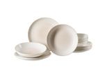 Ritzenhoff Breker Tafelservice Cara, Creme, Weiß, Keramik, 12-teilig, 29x19x29 cm, Essen & Trinken, Geschirr, Geschirr-Sets, Tafelservice