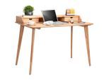 Linea Natura Schreibtisch, Kernbuche, Holz, Kernbuche, massiv, 2 Schublade(n) Schubladen, rechteckig, 65x84.50x120 cm, Kabeldurchlass, Stauraum, Arbeitszimmer, Schreibtische, Bürotische