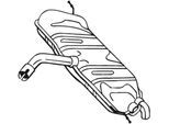BOSAL Endschalldämpfer 233803 für VW
