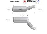 AS Ruß-/Partikelfilter, Abgasanlage fd5098q für BMW