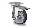 CASCOO Lenkrolle mit Totalfeststeller ø 100 mm Serie P2G2 (el. leitfähig) Kugellager (TBP25W0100P2G2B32E)