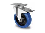 CASCOO Lenkrolle mit Totalfeststeller ø 80 mm Serie R4F1 Rollenlager (TBP25W0080R4F1R0N)