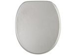 WC-Sitz SANILO "Glitzer", silberfarben, B:37,7cm L:47cm, MDF - Mitteldichte Holzfaserplatte, WC-Sitze
