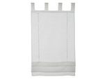 Raffrollo GARDINIA "Voile Schlaufen", weiß, B:80cm H:140cm, Obermaterial: 100% Polyester, Raffrollos, mit Satinbänder