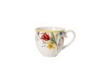 Becher VILLEROY & BOCH "Henkelbecher Spring Awakening 390 ml bunt", bunt, Porzellan, Trinkgefäße, Becher