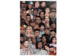 Poster REINDERS "Hip Hop Icons", bunt (farbe bild(er): mehrfarbig), B:61cm H:91,5cm T:0,1cm, Bilder, Poster, Teenager Zimmer - Mehrfarbig - 150 gr. Papier - Musik - 61x91,5 cm