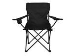 Gartenstuhl VCM "Angelstuhl Getränkehalter Campingstuhl klappbar", schwarz, Obermaterial: 100% Metall MT., Stühle, Gartenstuhl