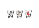 Kinderbecher LEONARDO "Kinderbecher Bambini 215 ml 3er Set bunt", bunt, 3 tlg., Glas, Trinkgefäße, Kinderbecher