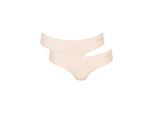 String SLOGGI "String Zero Microfiber Hipstring 2.0 2er Pack", Damen, Gr. XL, beige (creme), Obermaterial: 76% Polyamid PA. 24% Elasthan EL., Unterhosen String