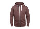 Kapuzensweatjacke SOLID "Kapuzensweatjacke SDOlli", Herren, Gr. M, rot (wine rot m), Obermaterial: 80% Polyester PES. 20% Baumwolle CO., Sweatjacken