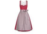Dirndl NÜBLER "Dirndl midi Terres", Damen, Gr. 40, EURO, rot, Obermaterial: 100% Baumwolle CO., Kleider
