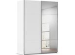 Schwebetürenschrank RAUCH "Kleiderschrank Schrank Garderobe Schlafzimmerschrank CONTIDO", weiß (alpinweiß), B:162cm H:223cm T:68cm, Holzwerkstoff, Schränke, Schwebetürenschrank, aus hochwertigem Material in 6 Breiten 2 Griff-Farben MADE IN GERMANY