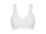 Bügelloser BH SUSA "BH ohne Bügel Capri", Damen, Gr. 100, Cup B, weiß, Stoff, Obermaterial: 75% Polyamid PA. 19% Elasthan EL. 6% Baumwolle CO., BHs