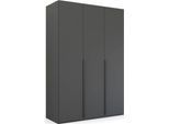 Drehtürenschrank RAUCH "Kleiderschrank Schrank Garderobe Wäscheschrank PURISMA", grau (graphit), B:151cm H:223cm T:60cm, Holzwerkstoff, Schränke, Drehtürenschrank, schlichte Eleganz, mit umfangreicher Innenausstattung MADE IN GERMANY
