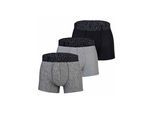 Boxershorts UNDER ARMOUR "Boxershort UA PERFORMANCE TECH - SOLID 3 IN 3PK 3er Pack", Herren, Gr. XL, bunt (grau, schwarz), Obermaterial: 90% Polyester Pol. recyc.. 10% Elasthan EL., Unterhosen