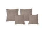 Livetastic Zierkissenset , Taupe , Textil , 4-teilig , Füllung: Silikon, Schaumstoffflocken,Silikon, Schaumstoffflocken , 42x53 cm , Made in EU , Heimtextilien, Wohntextilien, Kissen, Zierkissen