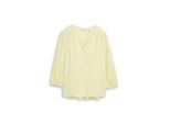 TOM TAILOR Damen Bluse aus Viskose, gelb, Uni, Gr. 40