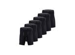 Boxershorts UNDER ARMOUR "Boxershort UA PERFORMANCE TECH - SOLID 9 IN 6PK 6er Pack", Herren, Gr. L, schwarz, Obermaterial: 90% Polyester Pol. recyc.. 10% Elasthan EL., Unterhosen