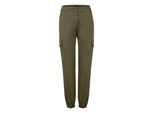 Cargohose OXMO "Cargohose OXCoco", Damen, Gr. S, N-Gr, grün (ivy grün), Obermaterial: 98% Baumwolle CO. 2% Elasthan EL., Hosen Cargohose