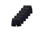 Boxershorts UNDER ARMOUR "Boxershort UA PERFORMANCE TECH - SOLID Solid 3" 6PK 6er Pack", Herren, Gr. L, schwarz, Obermaterial: 90% Polyester Pol. recyc.. 10% Elasthan EL., Unterhosen