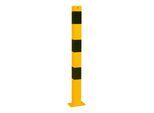 Schake Absperrpfosten Typ 470PBG, ortsfest, 70x70mm, gelb/schwarz)