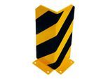 Schake Anfahrschutzwinkel, standard Stahlblech 5mm, gelb, beschichtet, + schwarzen Streifen, Schenkellänge 160mm, Höhe 200mm (477_84B)