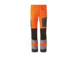 Holex Warnschutz-Bundhose, orange / grau, Konfektionsgröße 24 (091651 24)