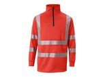 Kübler REFLECTIQ Zip-Sweater PSA 2 warnrot M ; Kübler Workwear (5046 8344-54-M)