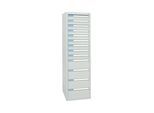 Stumpf Schubladenschrank Serie ESTA, 13 Schubladen lichtgrau (9x100, 4x200mm) ; Stumpf Metall (7605707)