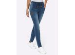 Jogg Pants, Damen, Gr. 24, Kurzgrößen, blau (blau, stone, washed), 99% Baumwolle, 1% Elasthan, unifarben, lang, Jeans