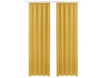 Vorhang OTTO HOME "SOLA" Gr. 1, gold (goldfarben), B:130cm H:145cm, Polyester, Polyester, Gardinen, Vorhang, Breite:130 cm, 1 Schal, einfarbig, Verdunkelung