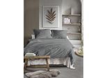 Bettwäsche IRISETTE "Tokio 8607", grau, B/L: 155cm x 200cm, 1 Stk., 1 Stk., Mako-Satin, B/L: 80cm x 80cm, 2 Stk., Mako-Satin, Obermaterial: 100% Baumwolle, Bettwäsche, Bettwäsche, seidiger Glanz, besonders weich und hautschmeichelnd