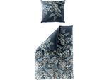 Bettwäsche BIERBAUM "4091", blau, B/L: 135cm x 200cm, 1 Stk., 1 Stk., Mako-Satin, B/L: 80cm x 80cm, 2 Stk., Mako-Satin, Obermaterial: 100% Baumwolle, Bettwäsche, Bettwäsche, Mako-Satin, 100 % Baumwolle, pflegeleicht