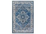 Villeroy & Boch Flachwebeteppich Kollektion 1869, Blau, Creme, Textil, orientalisch, rechteckig, 120x170 cm, Oeko-Tex® Standard 100, in verschiedenen Größen erhältlich, pflegeleicht, strapazierfähig, Teppiche & Böden, Teppiche, Webteppiche