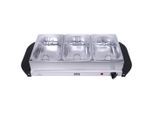 Silva Schneider Chafing-Dish, Schwarz, Edelstahl, Metall, Kunststoff, 4,5 L, rechteckig, 54.7x14x26.3 cm, Tischkultur & Servieren, Tabletts