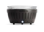 LotusGrill LG G435 U Tragbarer XL-Holzkohlegrill für den Außenbereich Anthrazitfarbenes Außengehäuse