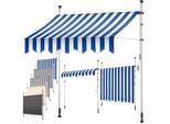 KESSER® Klemmmarkise mit Handkurbel Balkon, Balkonmarkise ohne Bohren, UV-beständig höhenverstellbar wasserabweisend , Sonnenschutz, Terrassenüberdachung , einfache Montage