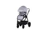 Chipolino Kombikinderwagen 3 in 1 Prestige Babywanne Rucksack i-Size Babyschale hellgrau