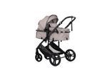Chipolino Kinderwagen 2 in 1 Amore Getränkehalter Wickeltasche Fußabdeckung Korb braun