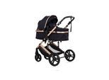 Chipolino Kinderwagen 2 in 1 Amore Getränkehalter Wickeltasche Fußabdeckung Korb black