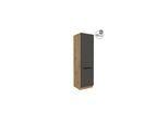 Küchen Hochschrank 60 cm Küche ARIA Graphite matt Anti Fingerprint Küchenzeile