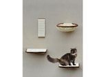 Silvio Design Katzen-Kletterwand 4-teilig beige-braun