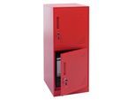 Spind MCW-P63, Schließfach Wertfachschrank Schließfachschrank 2 Türen, 90x38x45cm Stahl ~ rot