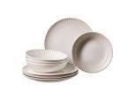 Ritzenhoff Breker Tafelservice Milla, Creme, Keramik, 8-teilig, 19x28x28 cm, Essen & Trinken, Geschirr, Geschirr-Sets, Tafelservice