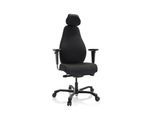 hjh OFFICE Profi Chefsessel RESISTIO XXL Stoff mit Armlehnen (höhenverstellbar)