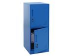 Spind MCW-P63, Schließfach Wertfachschrank Schließfachschrank 2 Türen, 90x38x45cm Stahl ~ blau
