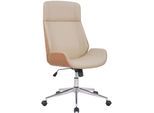 CLP Bürostuhl ergonomisch mit Armlehne Varel, Schreibtischstuhl mit modern drehbar und höhenverstellbar Gestell, Rückenlehne kippbar